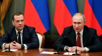 Putin-Freund Dmitri Medwedew (l.) greift Polen mit üblen Worten an.