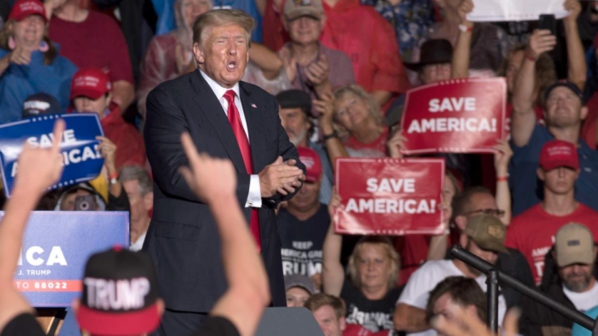 Donald Trump hat offenbar wieder Oberwasser. (Foto)