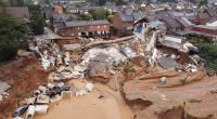 Drohnenaufnahmen zeigen das Ausmaß der Zerstörung nach dem Unwetter.