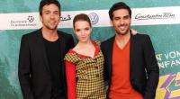 Bora Dagtekin, Karoline Herfurth und Elyas M'Barek 2013 bei der Premiere des ersten Teils von 