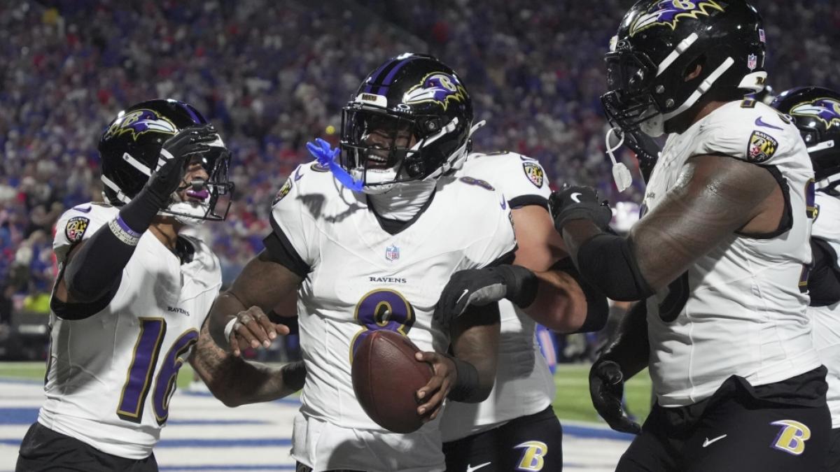 Die Ravens feiern einen Touchdown am 07.09.2025. (Symbolbild) (Foto)