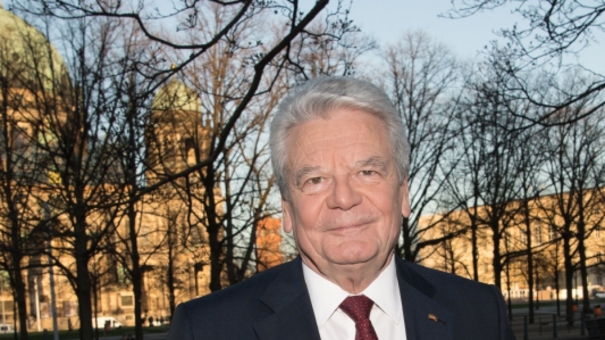 Altbundespr&auml;sident Joachim Gauck bei der Preview der ZDF-Dokumentation "30 Jahre Mauerfall - Joachim Gaucks Suche nach der Einheit". (Foto)