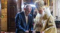 Putin und Patriarch Kirill am 7. Januar in der Christ-Erlöser-Kathedrale.