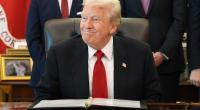 Donald Trump verzichtete trotz Rücktrittsankündigung nicht auf eine Attacke gegen Nancy Pelosi.
