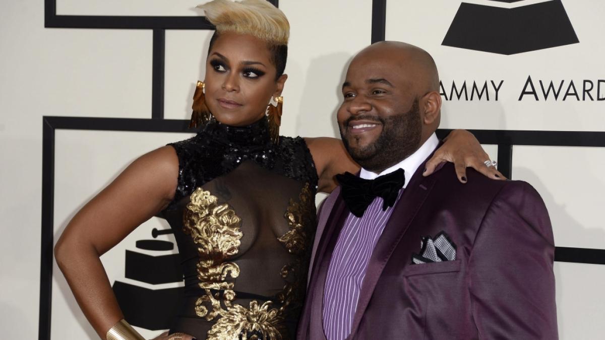 Musikproduzent LaShawn Daniels, hier mit seiner Ehefrau April Daniels bei den Grammy Awards 2014, ist mit 41 Jahren gestorben. (Foto)