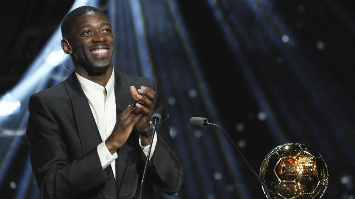 Der franz&ouml;sische Fu&szlig;baller&nbsp;Ousmane Demb&eacute;l&eacute; hat den Ballon d'Or gewonnen. (Foto)