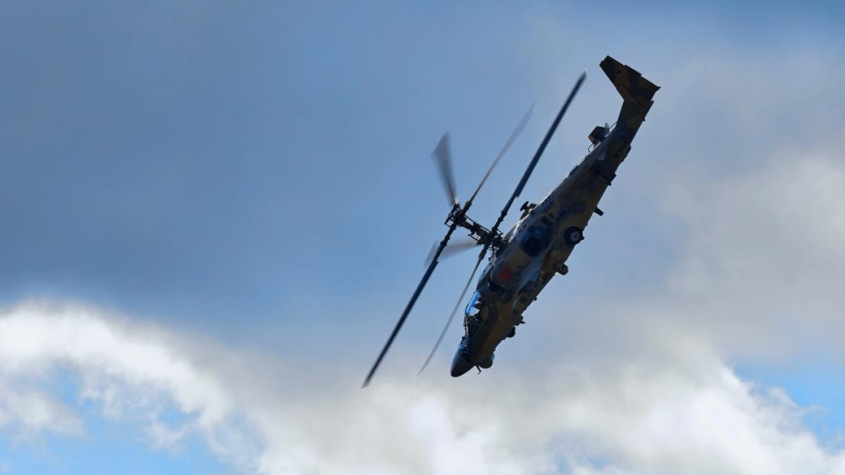 Bei schweren K&auml;mpfen an der Grenze zu Russland sollen ukrainische Truppen einen Kampfhubschrauber Ka-52 abgeschossen haben. (Foto)