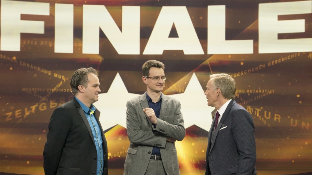 "Der Quiz-Champion - Das 2016-Special" mit Markus Solty, Martin Wolf und Johannes B. Kerner. (Foto)