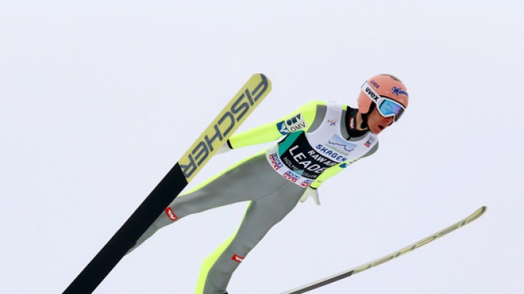 Stefan Kraft aus Österreich will in Lillehammer die Sieg-Prämie mit nach Hause nehmen.