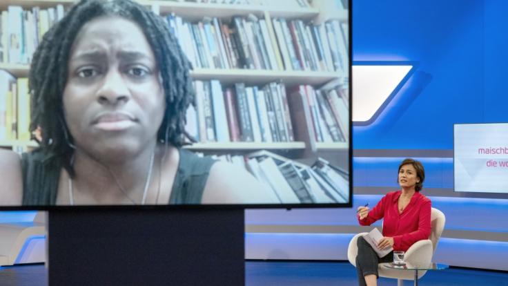 Nach heftigem Protest lud Sandra Maischberger die US-Professorin Priscilla Layne per Video-Schalte in ihre Talkshow ein.