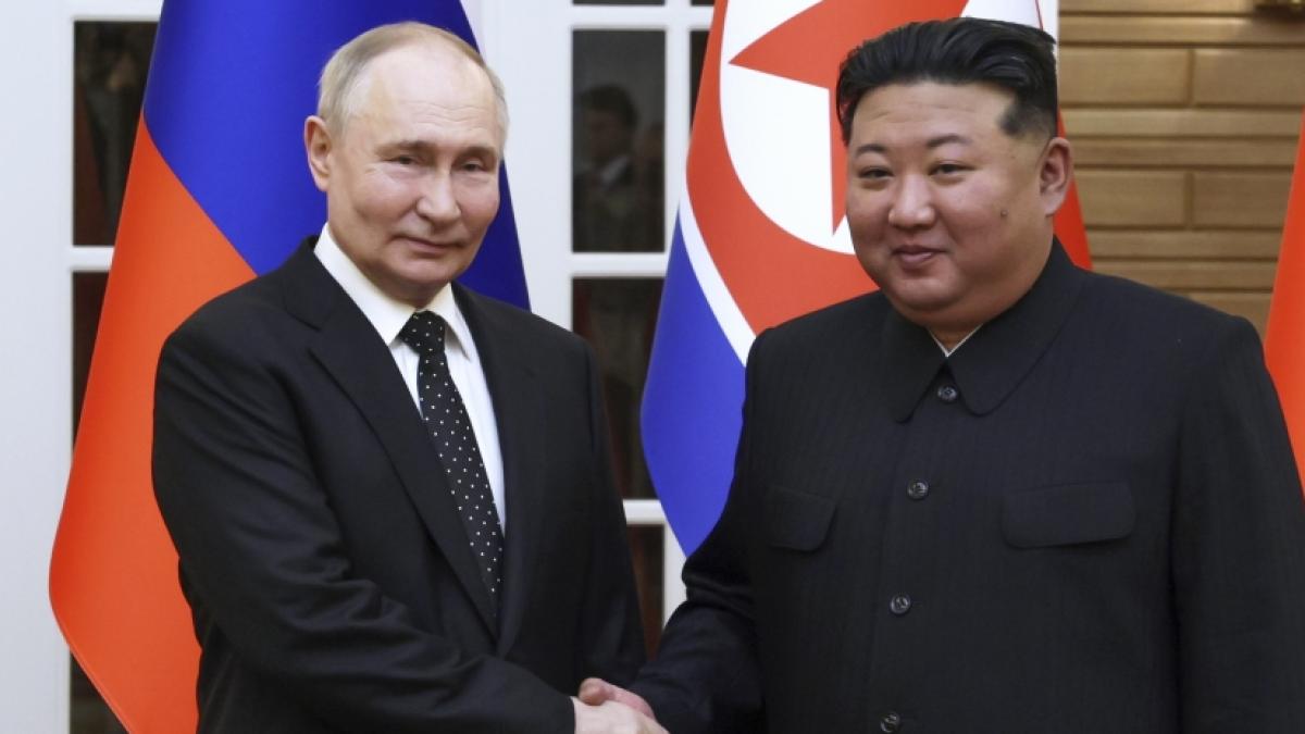 Wladimir Putin und Kim Jong Un haben eine strategische Partnerschaft vereinbart. (Foto)