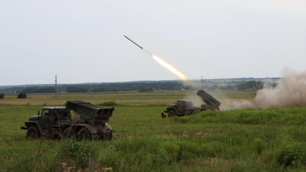 BM-21-Raketenwerfer werden auf beiden Seiten im Ukraine-Krieg eingesetzt (hier ein Ukraine-Modell). (Foto)