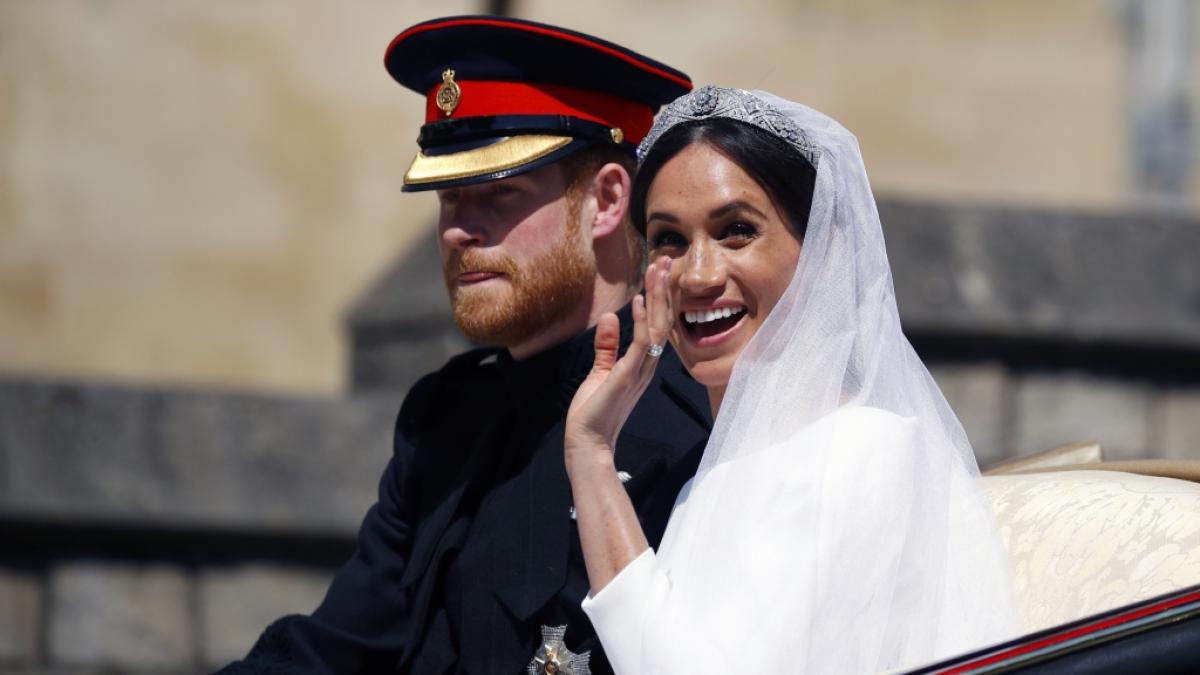 Prinz Harry und Meghan Markle kurz nach ihrer Trauung am 19. Mai 2018 - inzwischen ist das Herzogenpaar von Sussex sechs Jahre verheiratet. (Foto)