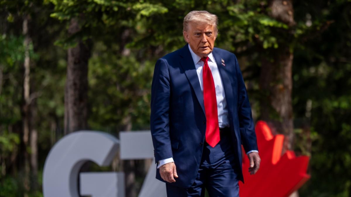 Donald Trump beim G7-Gipfel in Kanada. (Foto)