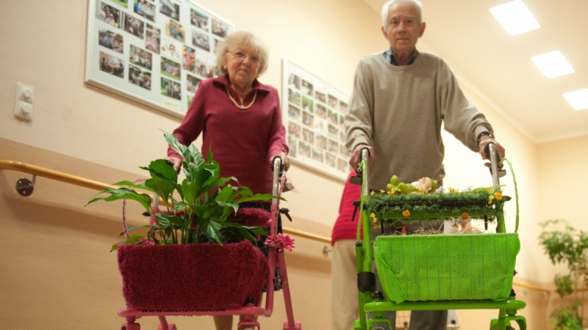Unter dem Motto &laquo;Pimp my Rollator&raquo; wetteiferten die r&uuml;stigen Rentner um die am verr&uuml;ckteste Gehhilfe. (Foto)