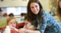 Es ist nicht zu übersehen: In der Gesellschaft von Kindern blüht Herzogin Kate regelrecht auf.