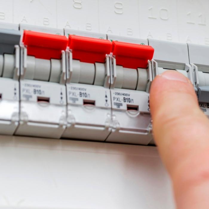 Hier wird momentan am Stromnetz gearbeitet