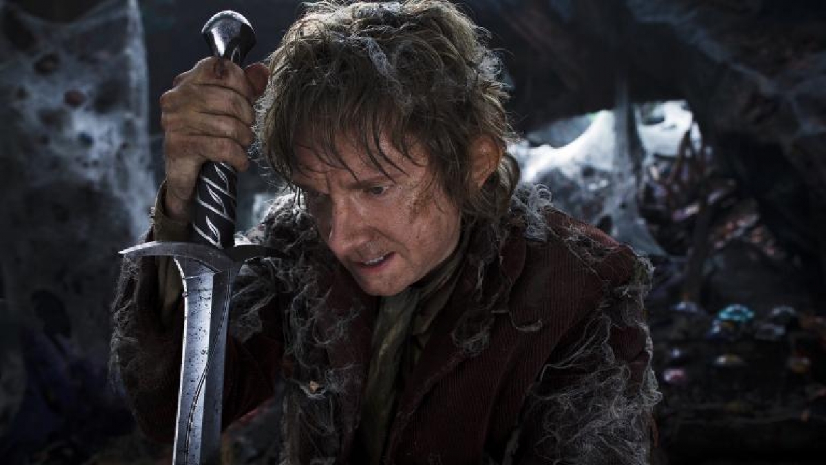 Auf der Suche nach dem b&ouml;sen Drachen Smaug m&uuml;ssen Bilbo (Martin Freeman) und seine Gef&auml;hrten den D&uuml;sterwald durchforsten. (Foto)