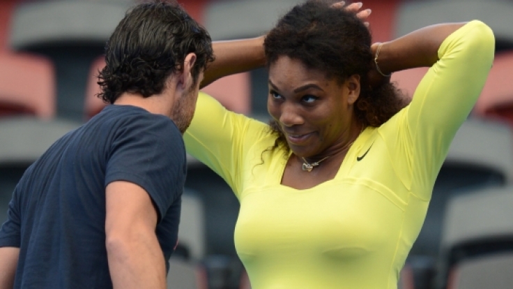 Verliebte Blicke: Serena Williams und ihr Trainer Patrick Mouratoglou.
