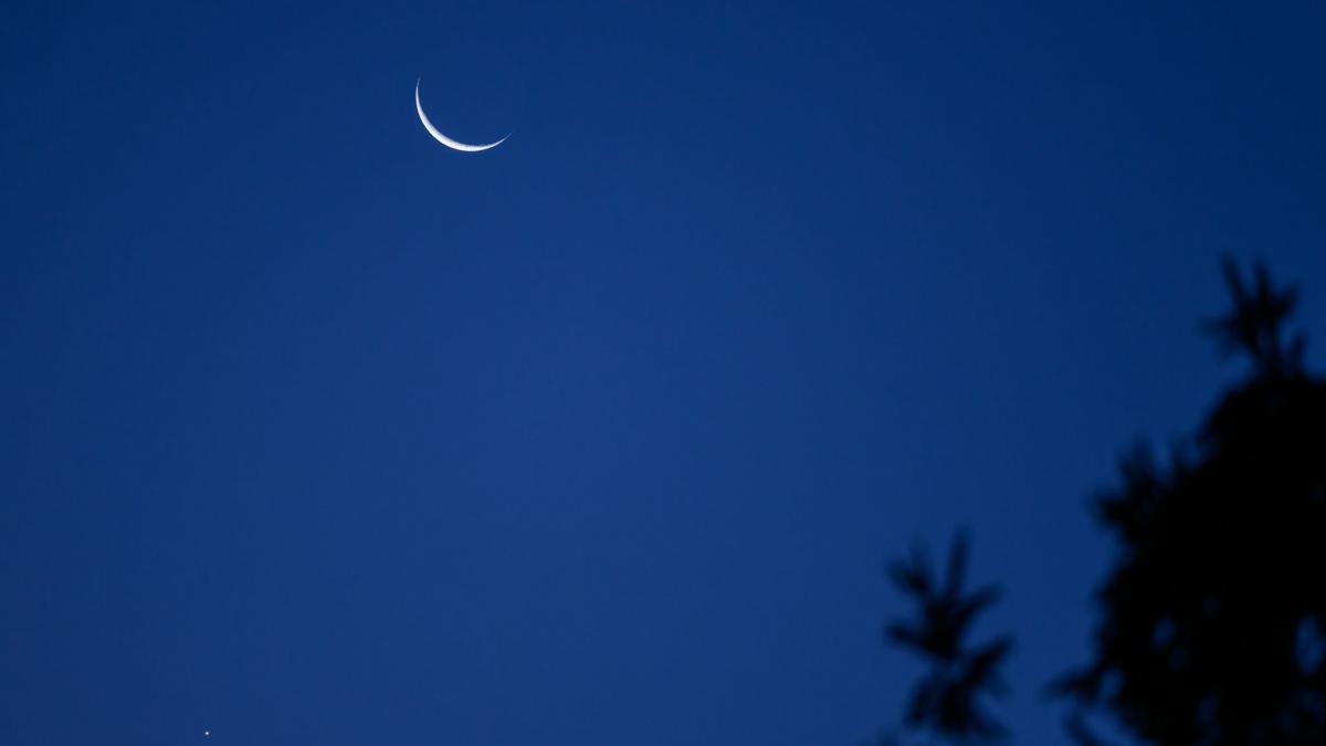 Im September leuchtet der Herbstmond am Himmel. (Foto)