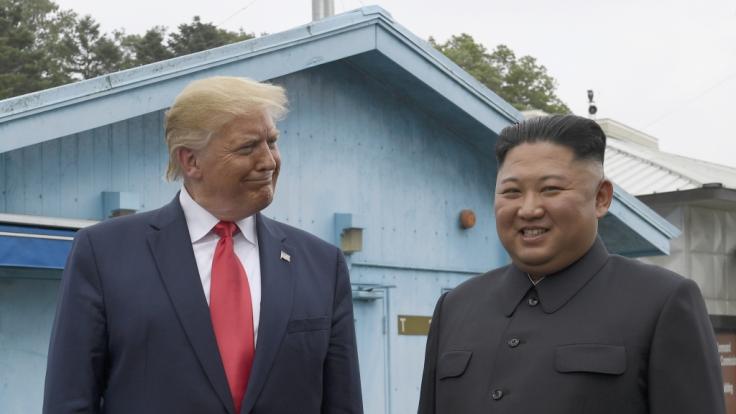 Donald Trump und Kim Jong-un bei einem Treffen im Jahr 2019.