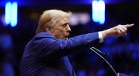 Donald Trump während seiner Wahlkampfrede in New York.