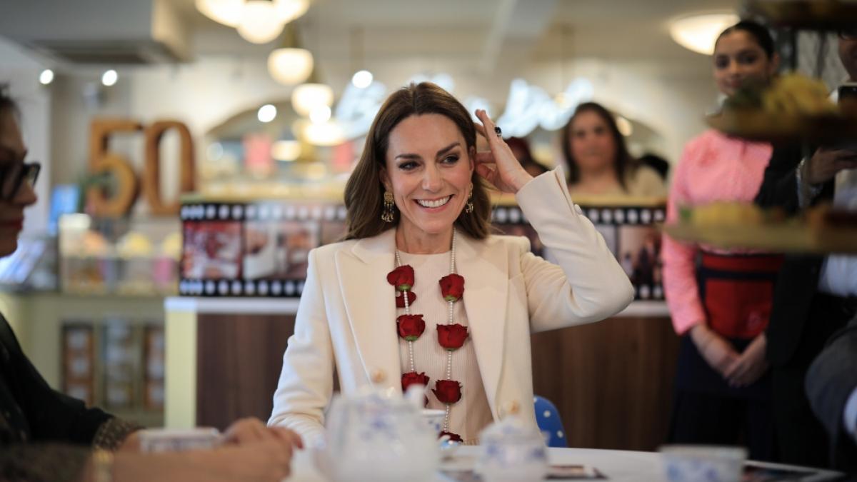 Prinzessin Kate w&auml;hrend ihres Besuchs in&nbsp;Leicester. (Foto)