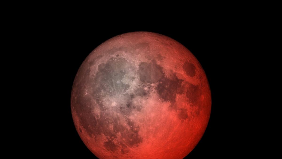Im Juni leuchtet ein riesiger Erdbeermond am Himmel. (Foto)