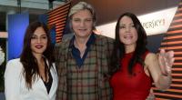 Die Schauspieler Nilam Farooq (l-r), Stefan Jürgens und Bettina Zimmermann bei der Verleihung des XY-Preises.