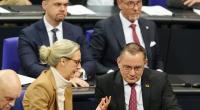 Die Vorsitzenden der AfD, Alice Weidel und Tino Chrupalla, verlieren in der aktuellen Sonntagsfrage einen Prozentpunkt.