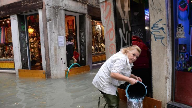 Vor allem in Venedig ist man Hochwasser gewohnt, doch die Lage am Montag war so kritisch wie selten.
