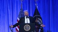 US-Präsident Donald Trump spricht während des Gründerdinners des American Cornerstone Institute auf George Washingtons Anwesen Mount Vernon in Mount Vernon.
