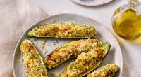 Gefüllte Zucchini aus der Heißluftfritteuse