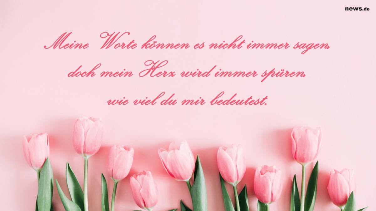 Meine Worte k&ouml;nnen es nicht immer sagen, doch mein Herz wird immer sp&uuml;ren, wie viel du mir bedeutest. (Foto)