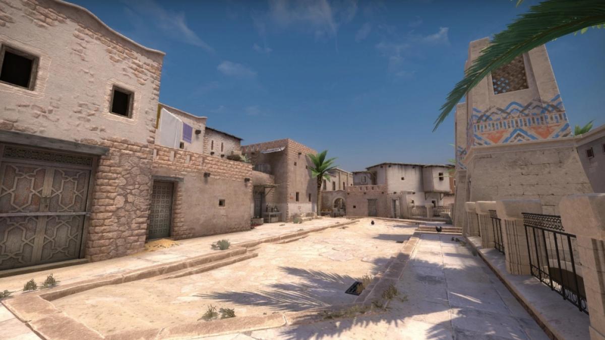 Die CS:GO-Karte Anubis spielt in einem &auml;gyptischen Tempelkomplex und bietet neben viel Sand und ein wenig Gr&uuml;n einige taktische Herausforderungen. (Foto)