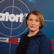 Dagmar Manzel als Hauptkommissarin Paula Ringelhahn bei der Vorstellung einer Folge des 