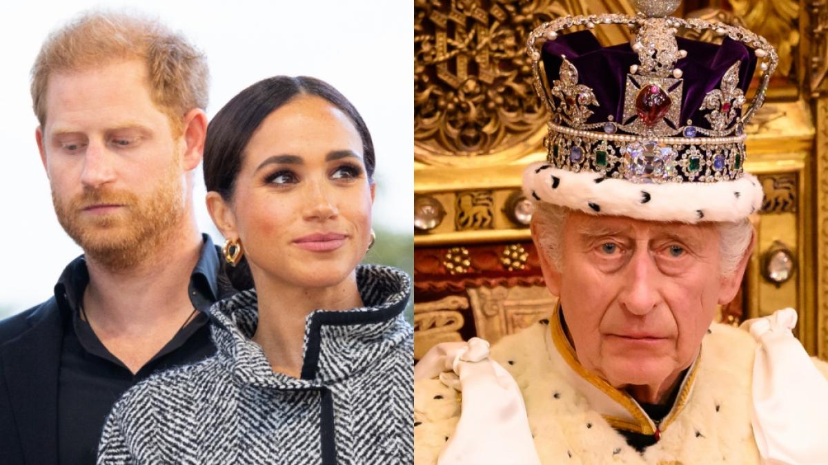 Prinz Harry, Meghan Markle und K&ouml;nig Charles III. gaben sich diese Woche in den Royals-News die Klinke in die Hand. (Foto)