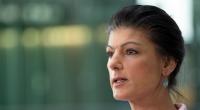 Sahra Wagenknecht, Bundesvorsitzende vom Bündnis Sahra Wagenknecht (BSW) spricht bei einem Presse-Statement.