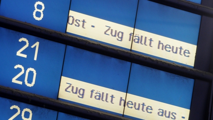 Die Grippewelle 2018 sorgt für Zugausfälle.