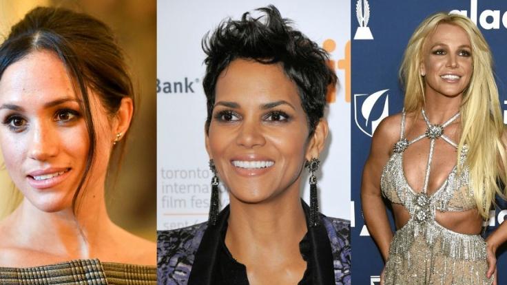 Meghan Markle, Halle Berry und Britney Spears halten sich mit Yoga fit.
