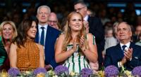 Kronprinzessin Amalia der Niederlande mit der dänischen Königin Mary bei der Eröffnungsfeier der Reit-WM in Aachen.