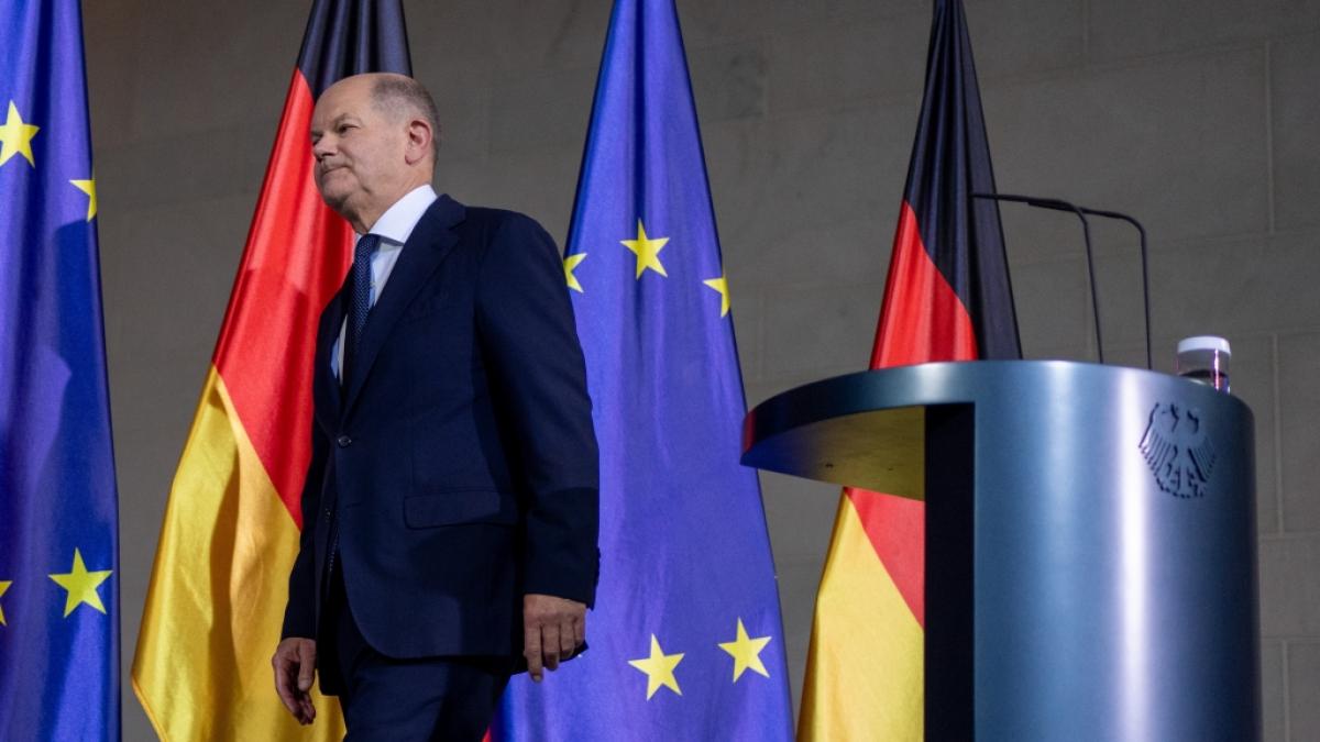 Bundeskanzler Olaf Scholz hat Bundesfinanzminister Christian Lindner entlassen. Die Ampel-Koalition ist damit Geschichte. (Foto)