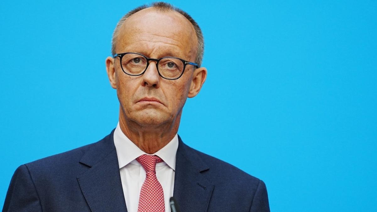 Friedrich Merz bei einer Pressekonferenz (Archivbild). (Foto)
