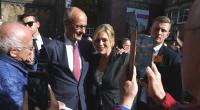 Friedrich Merz und Julia Klöckner am 3. Oktober im Bremen