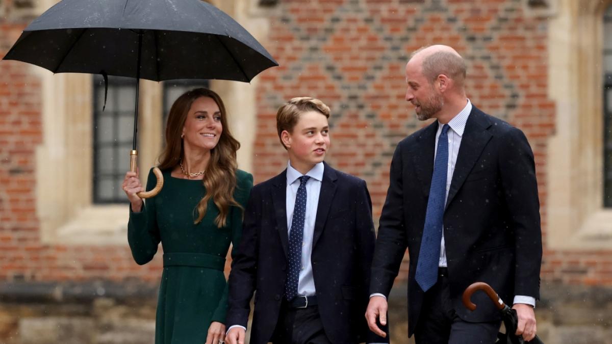 Ein gro&szlig;er Tag f&uuml;r Prinz George: Der 13-J&auml;hrige wird an seinem ersten Schultag im Eton-Internat von seinen Eltern Prinzessin Kate und Prinz William begleitet. (Foto)
