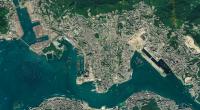 Dieses hochauflösende Satellitenbild zeigt Hongkong. Die Militär-Stadt soll allerdings etwa 30 Kilometer südwestlich von Peking entstehen.