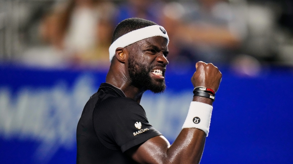 Frances Tiafoe jubelt &uuml;ber einen Punktgewinn, am 28.02.2026. (Symbolbild) (Foto)