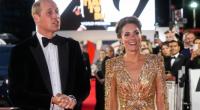 Strahlend schön, wie es einer künftigen Königin gebührt: Herzogin Kate überstrahlte in ihrer goldenen Robe selbst Hollywoodstars.