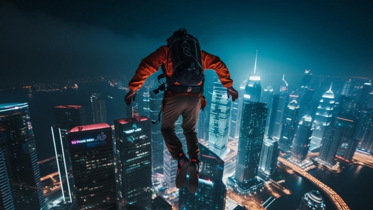 Ein Basejumper ist in Thailand von einem Hochhaus in den Tod gesprungen. (Symbolbild) (Foto)