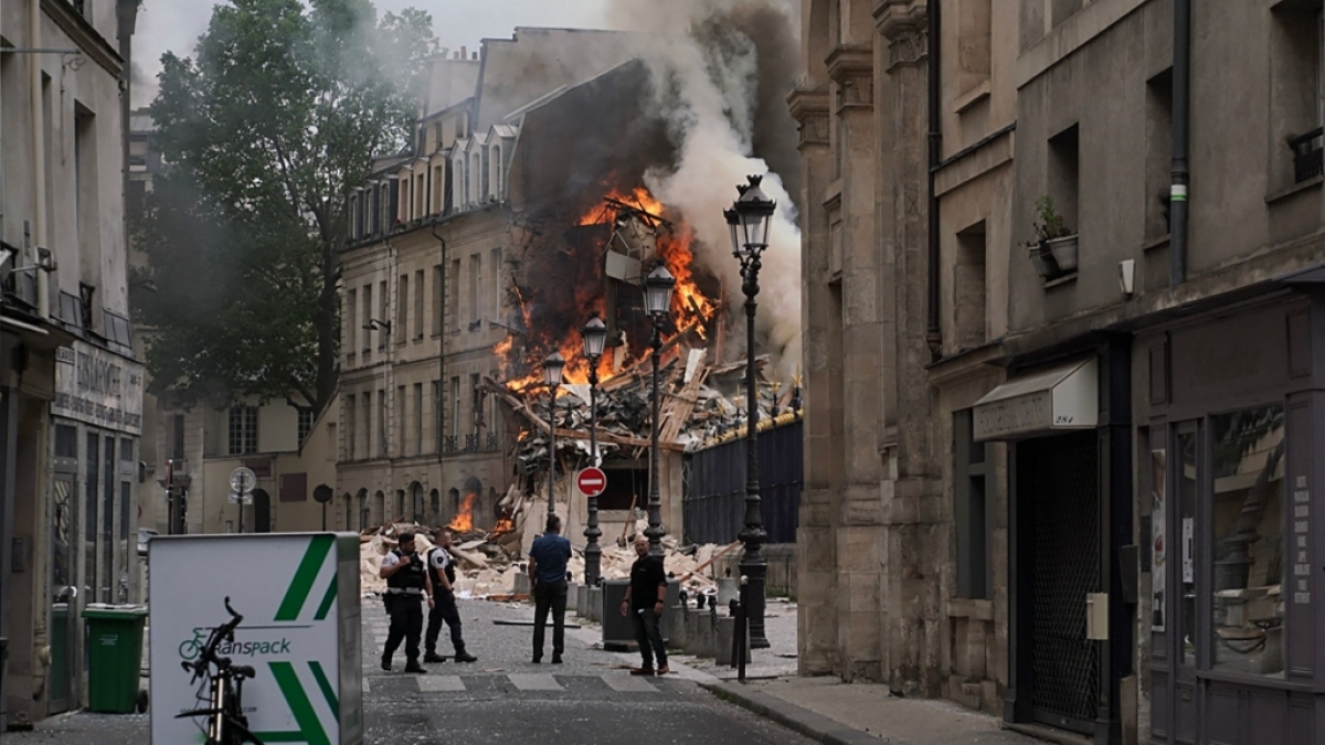 In einem Haus in Paris kam es am Mittwoch zu einer Explosion mit mehreren Verletzten. (Foto)